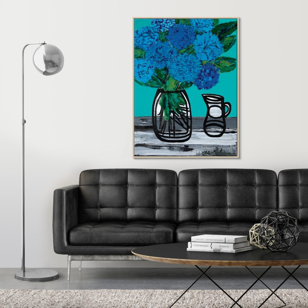 Blue Hydrangea Wall Art Artist Lane