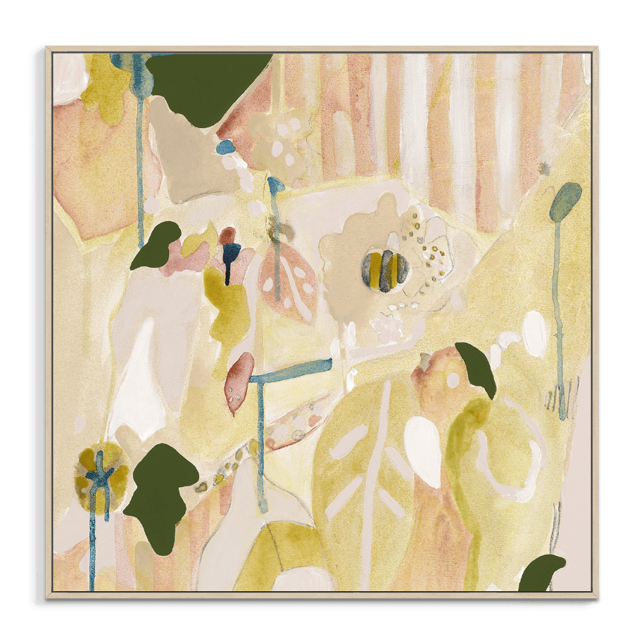 Raspberry & Gold - Original Artwork