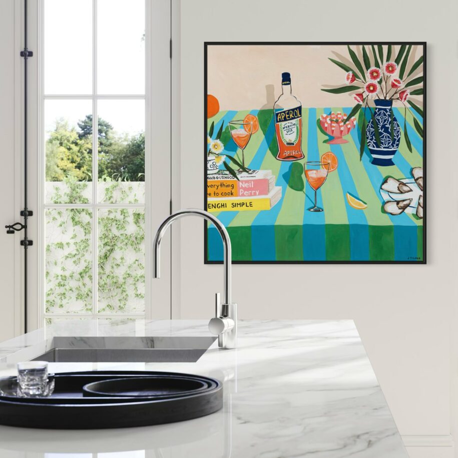 Spritz for Two on Blue and Green